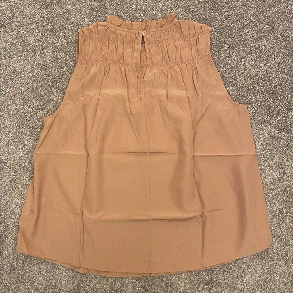 JOIE Limited Edition Womens Sleeveless Top Ruffled Neck Size M - Medium NWT $198 - Picture 6 of 16